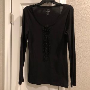 Old Navy Ruffled Henley